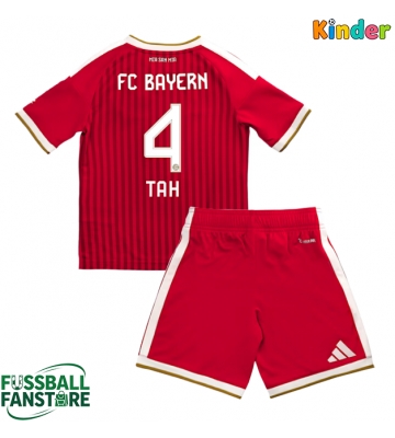 Bayern Munich Jonathan Tah #4 Replik Heimtrikot Kinder 2026-27 Kurzarm (+ Kurze Hosen)